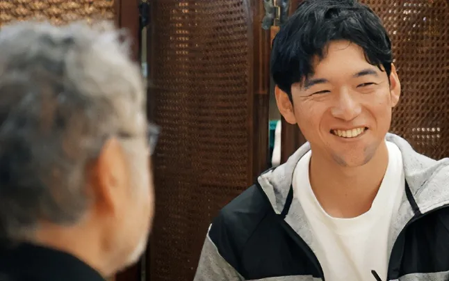 親子の会話の様子