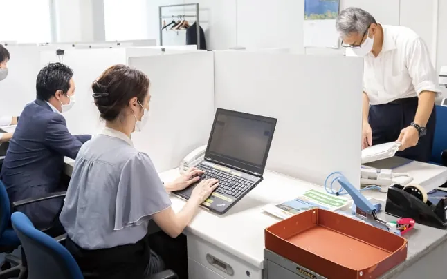 大阪府事業承継・引継ぎ支援センターの様子