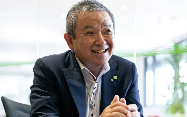  事業を譲り受けた田中社長。「地域とお客様と、そして自分たちが三位一体となって生きていく」という理念を掲げている